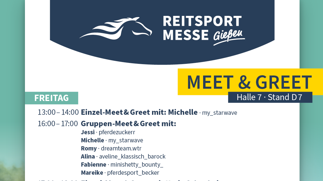 Meet & Greet auf der REITSPORTMESSE Gießen